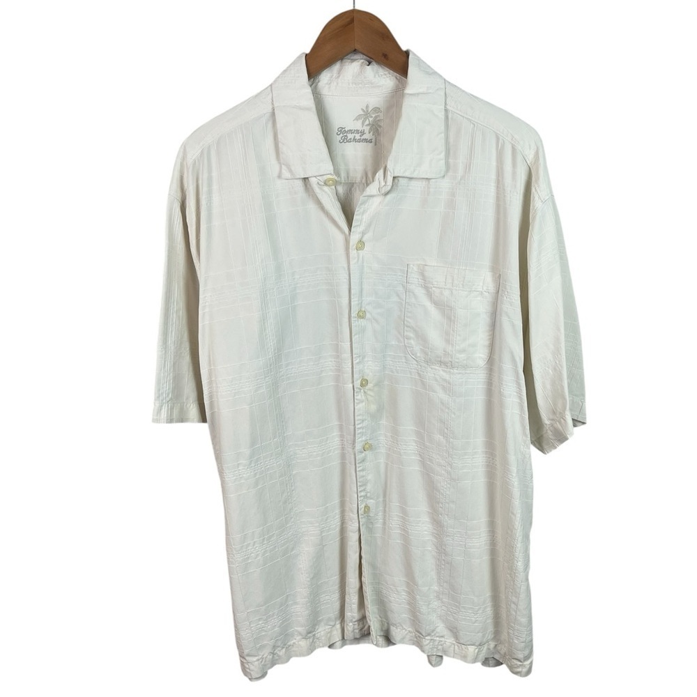 BF1278 Men’s Tommy Bahama 100% SILK Tropical Beach Button Down Shirt XL